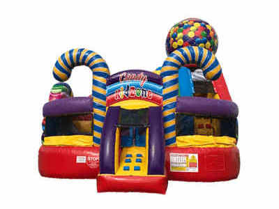 Commercial Inflatable Moonwalk Candyland/Sugar Shack bounce house with side for kids Candy landJumping Bouncy Castle