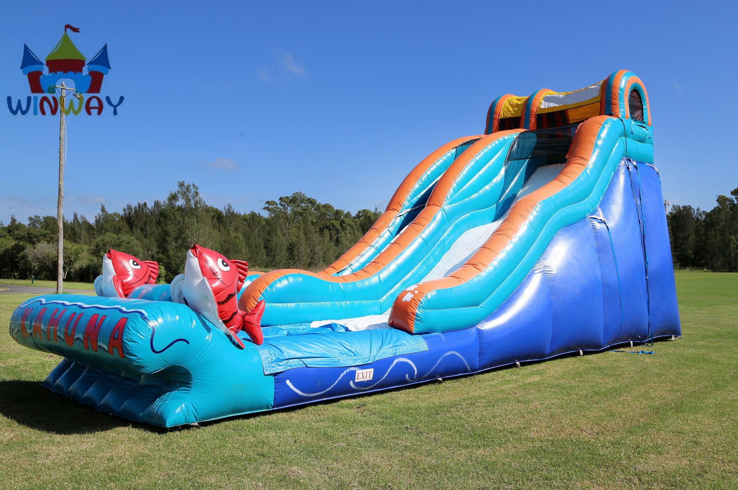 20FT Tall Giant Size Inflatable Bouncer Commercial Big Kahuna water slide inflatable for rental