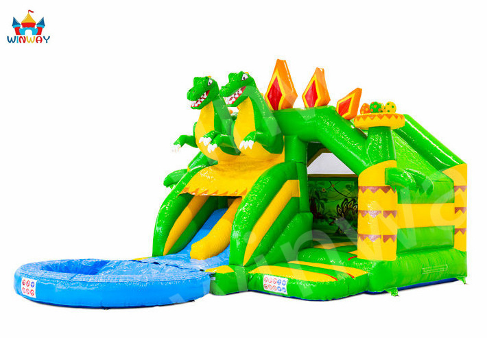 dinosaur inflatable bounce house commercial bouncy house combo slide double slide inflatable castle water pool ball pit