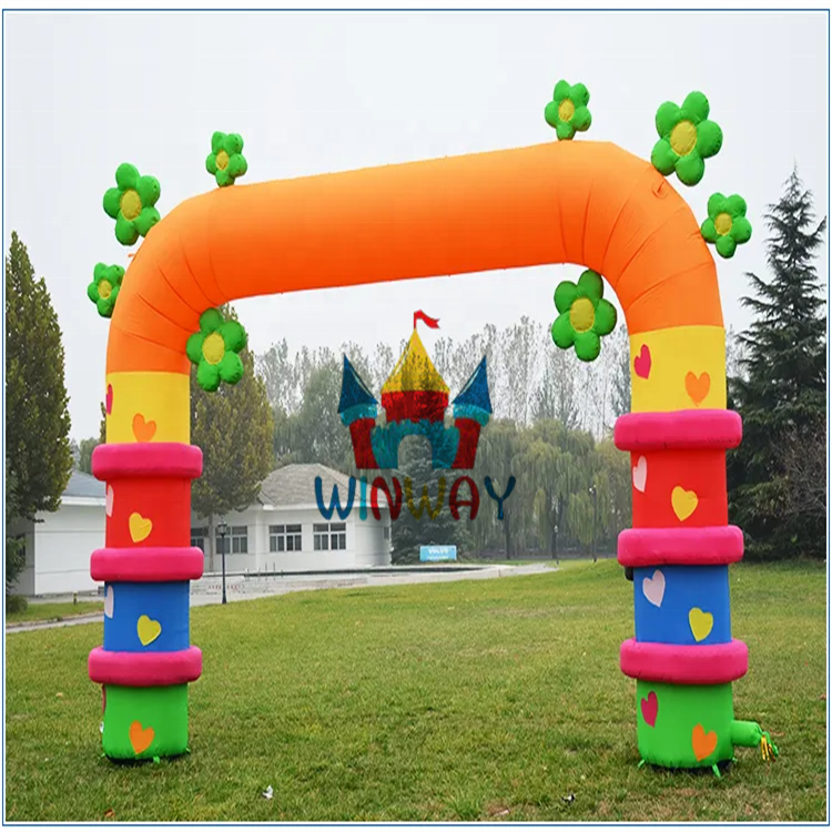 Advertise Equipment For Outdoor Race Sport Party Various Inflatable Halloween Arch Welcome Led