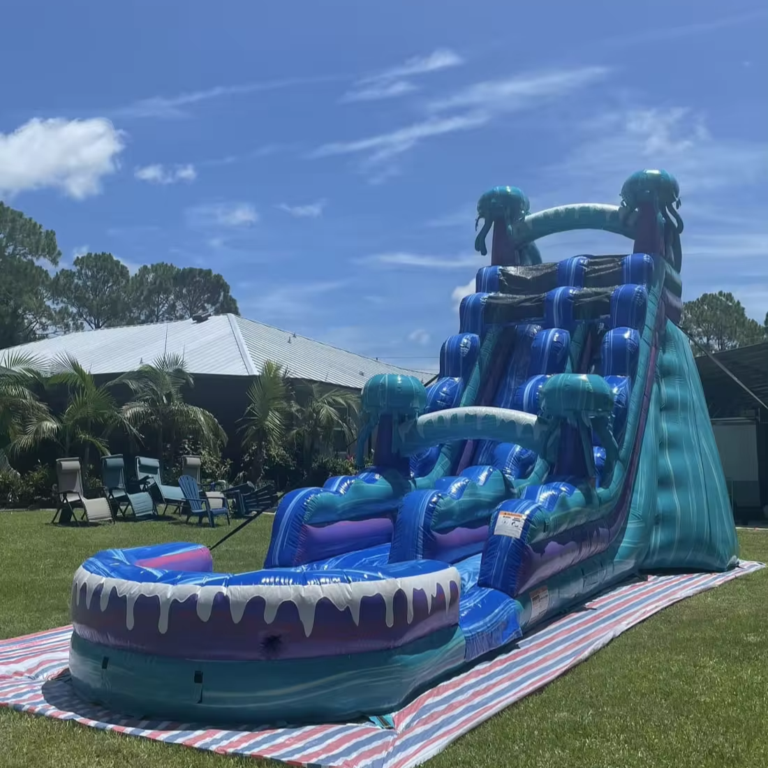 20FT toboggan gonflable commercial inflatable water slide with pool for kid's giant inflatable slide