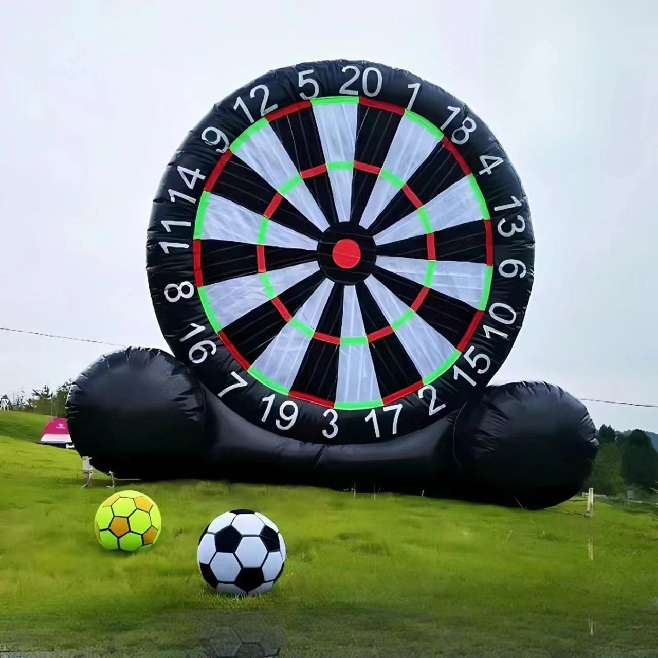 Commercial strong PVC custom Inflatable Soccer Dart Game for outdoor interactive inflatable game