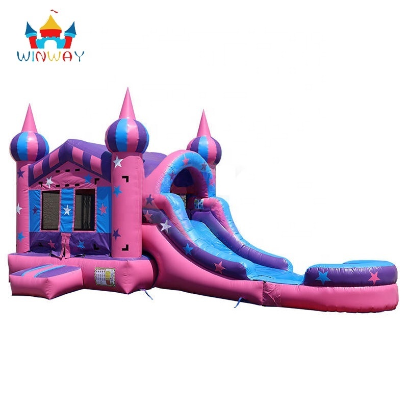 jumping balloons inflatable combo bouncy castle jumping castle  with slide and pool bounce house water slide combo