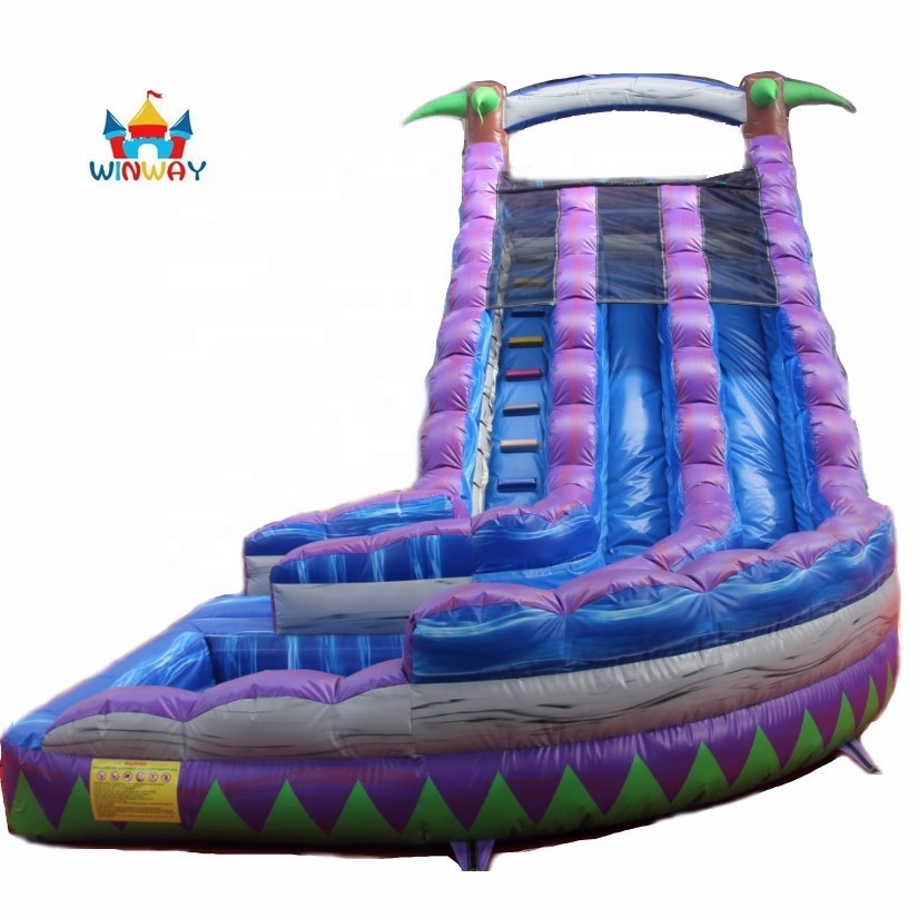 20FT toboggan gonflable commercial inflatable water slide with pool for kid's giant inflatable slide