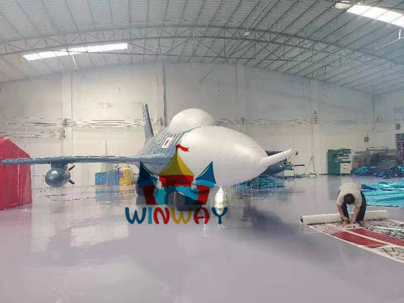 PVC Inflatable fighter customized color Aircraft Inflatable fighter jet model airplane