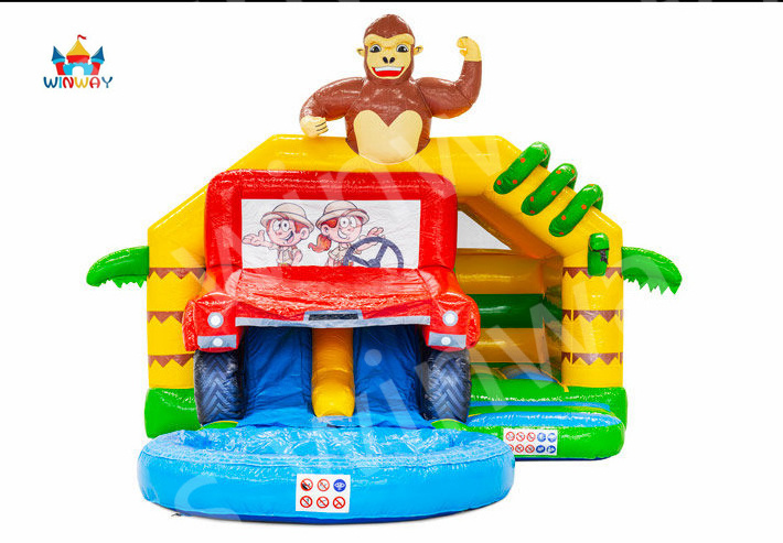 Slide Combo Double slide Gorilla Bounce House moonwalk bouncy house car theme inflatable bouncer