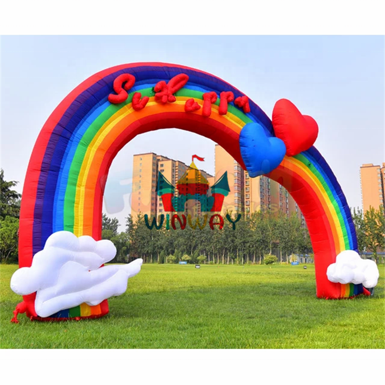 Advertise Equipment For Outdoor Race Sport Party Various Inflatable Halloween Arch Welcome Led