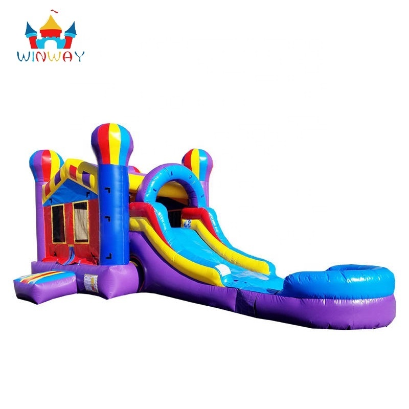 jumping balloons inflatable combo bouncy castle jumping castle  with slide and pool bounce house water slide combo