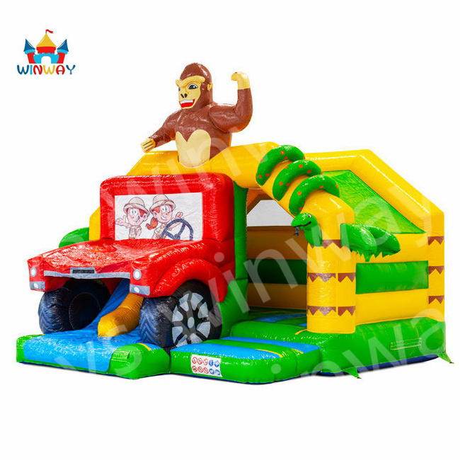 Slide Combo Double slide Gorilla Bounce House moonwalk bouncy house car theme inflatable bouncer