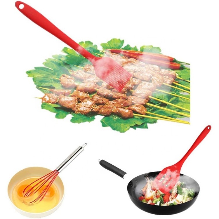 Home  5-pcs Kitchen Utensils Set - Silicone Cooking Utensils Set with Spatula - Kitchen Gadgets & Kitchen Tool Gift