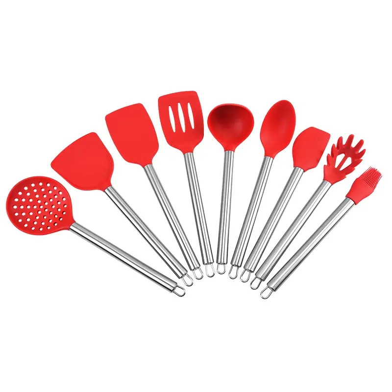 Premium Quality Silicone Utensils Set With Baking Kitchen Set Spatula Set Kichen Tools Kitchen Accessories