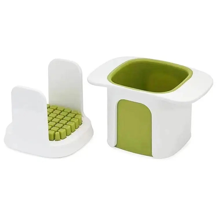 2-in-1 Vegetable Chopper Dicing Slitting Tool Hand Pressure Potato Carrot Onion Dicer Slicer