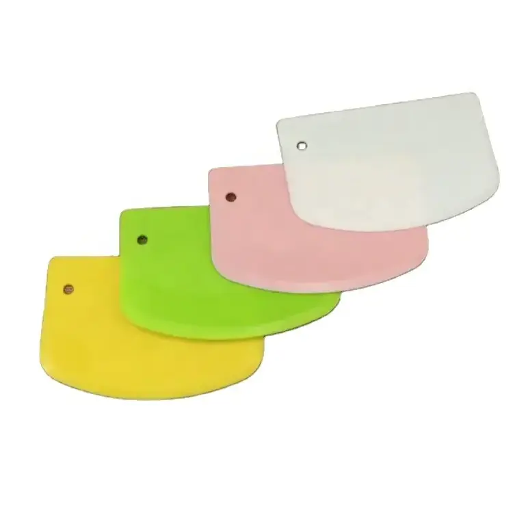 silicone Soft Plastic Dough Cutter Multipurpose Scrappers For Bread Dough Cake Fondant Icing