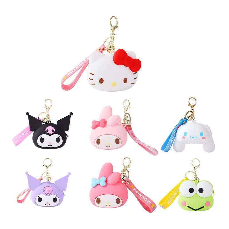 Cute New Luxury Silicone Bag Charm Gift Mini Cash Bags Headphones Key Chain Designer Coin Purse With Keychain