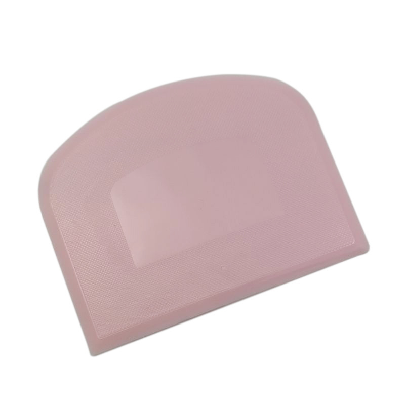 Pink Pastry Bread Flexible Dough Scraper Pizza Cake Decorating Baking Bench Bowl Scraper