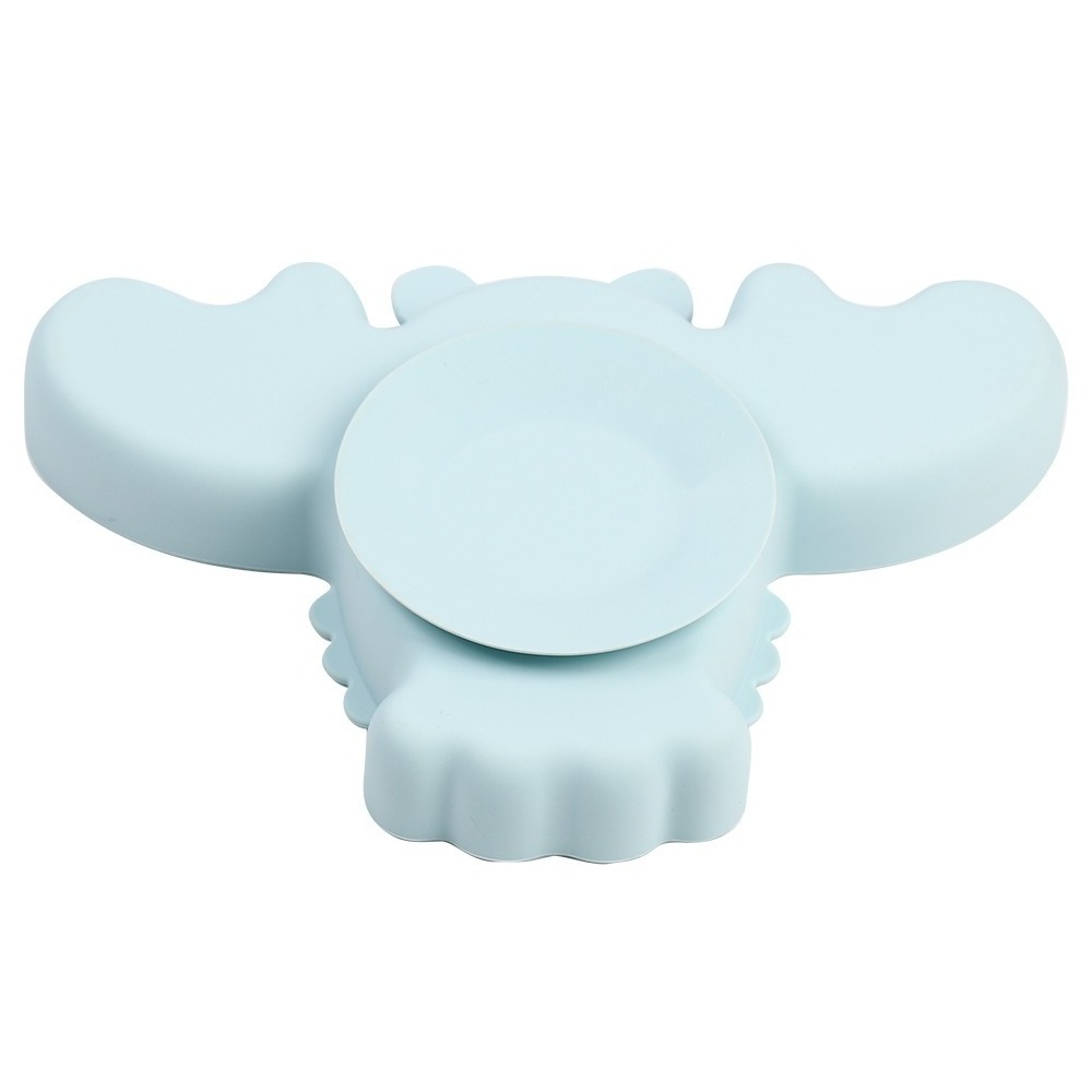 Baby Led Weaning Set Lobster Toddler Training Divided Plate Stay Put Design Extra Strong Suction Cup Silicone Baby Plate