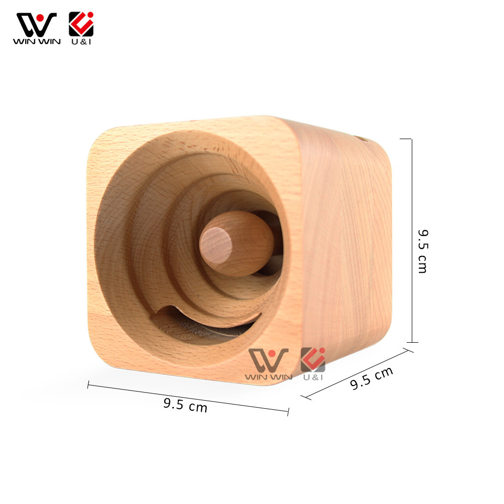 High Quality  Mini Cherry Wood Speaker for Cell Phone Portable Wood Accessory Loud Speaker