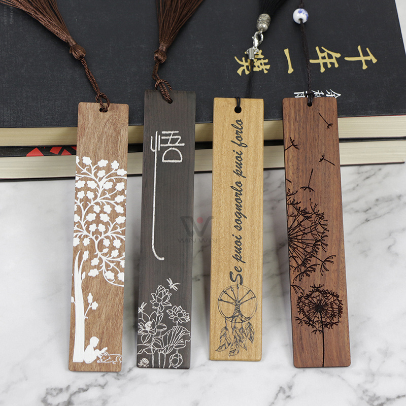 Wholesale Bookmarks Blanks Wooden Bookmark With Custom Shaped Latest Style Wood Bookmark