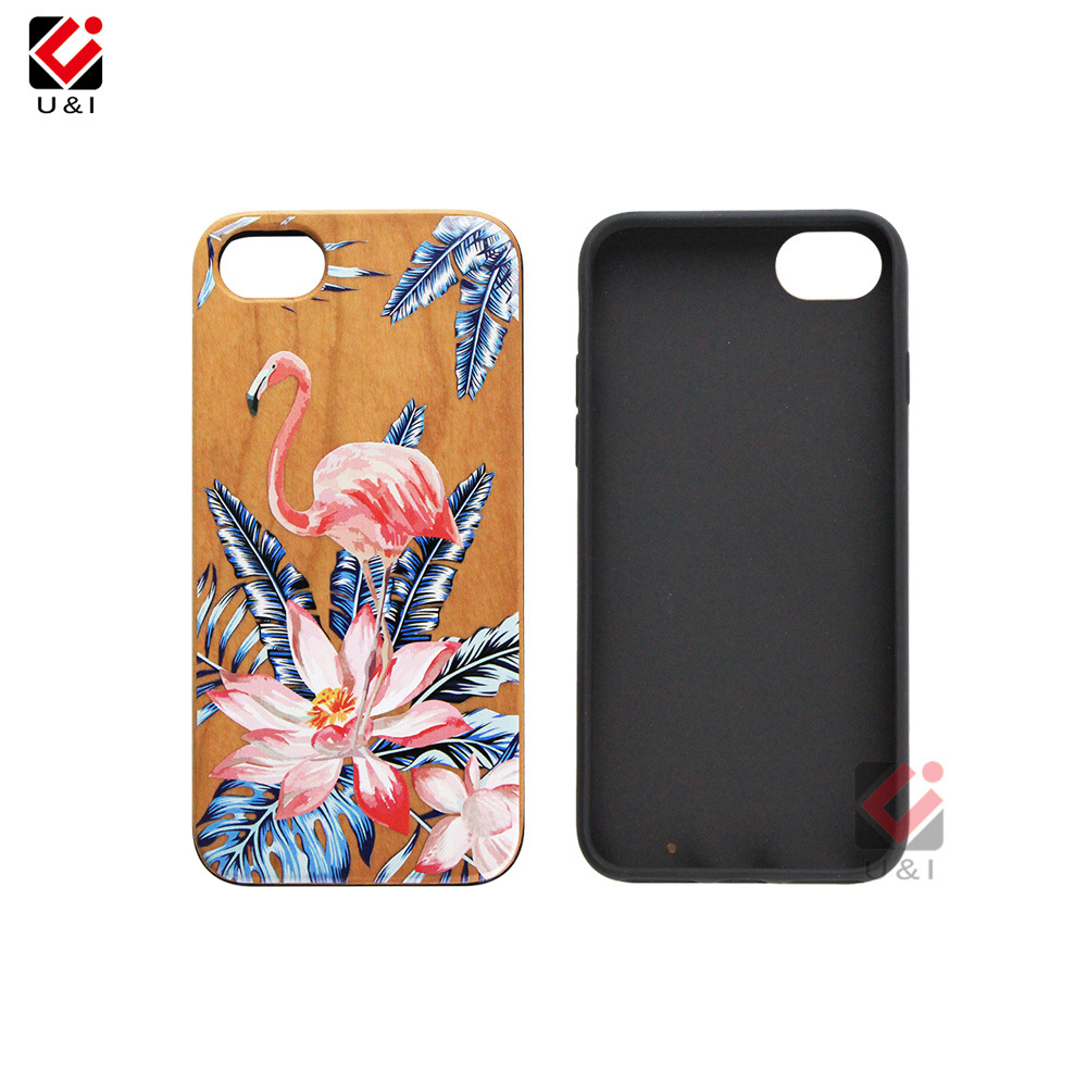 OEM DIY Cheapest Price Unique Printing Design Wood Cell Phone Case For iPhone 8