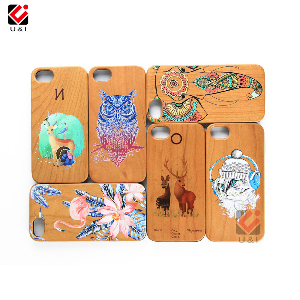 OEM DIY Cheapest Price Unique Printing Design Wood Cell Phone Case For iPhone 8