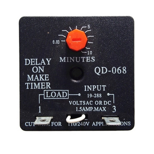 Delay on make timer 0.03-10 mins adjustable QD-068 off delay timer time delay switch