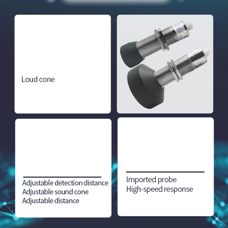 High-precision ultrasonic liquid level sensor/material level/granary displacement distance detection sensor level meter switch