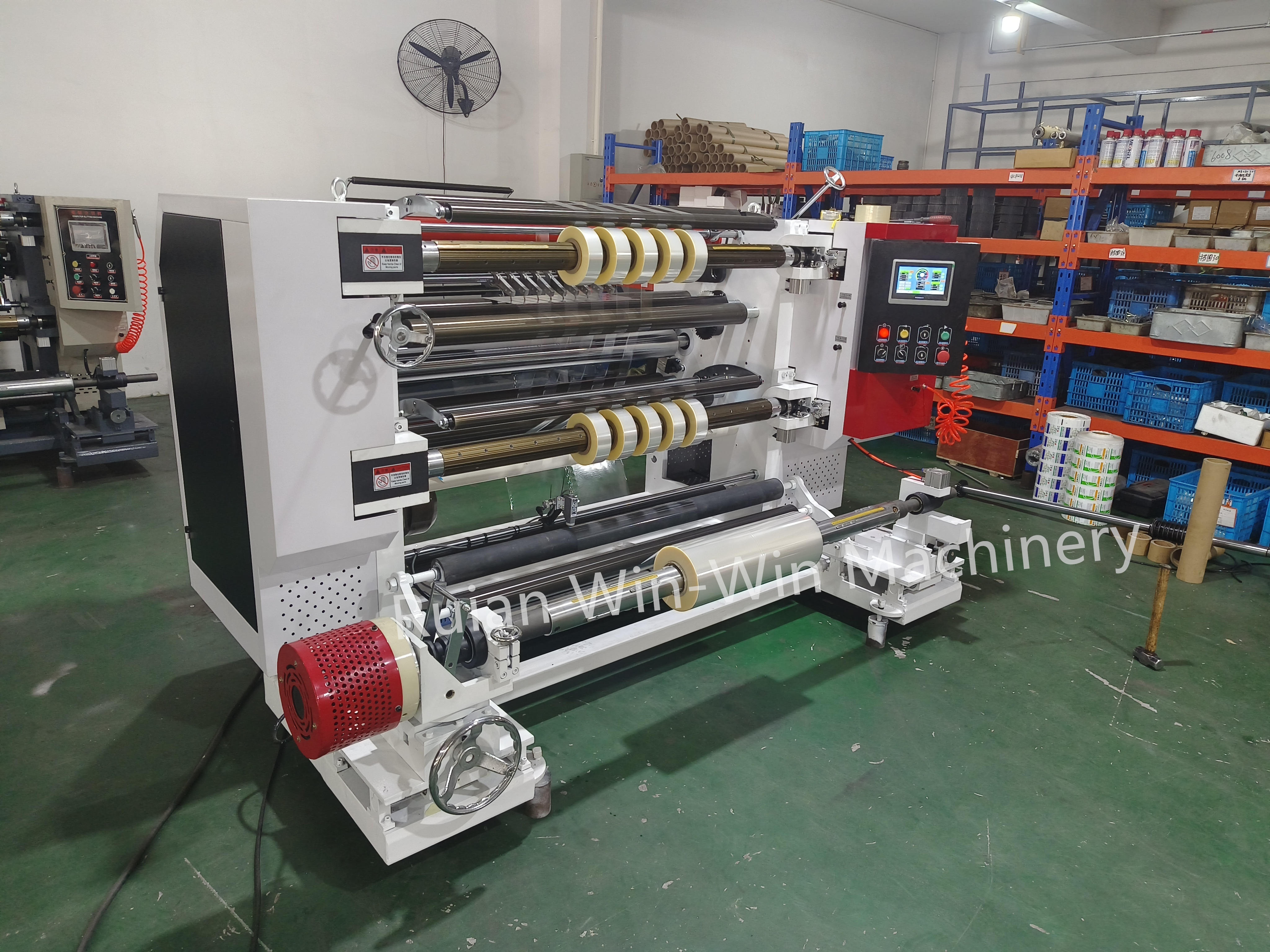 High speed paper roll plastic pe film pvc pet bopp slitting machine rewinder machine