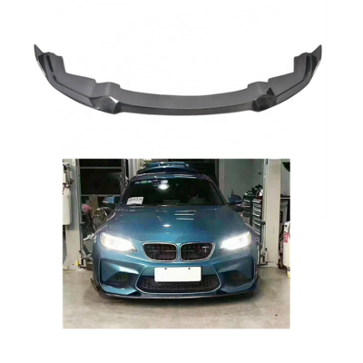 Automotive Parts CS Style Front Bumper Splitter For BMW F87 M2 M2C Carbon Fiber Front Lip