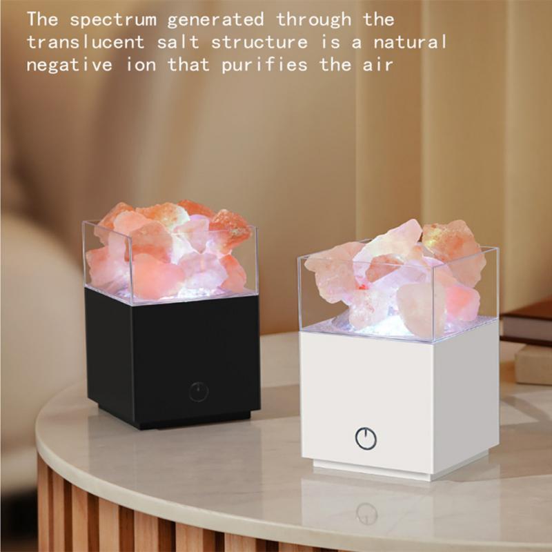 2 In 1 Led 3d Aurora Ceiling Bedroom Decor 7 Modes Natural Himalayan Crystal Salt Rock Galaxy Projector Star Night Light Lamp