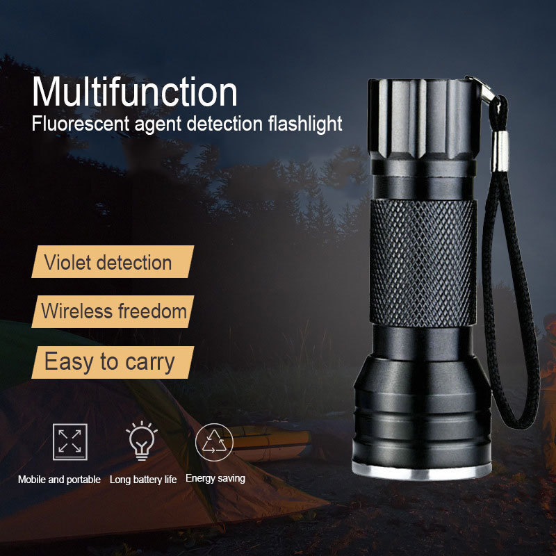 51led 395nm Led Uv Flashlights Powerful Ultraviolet Detection Aaa Battery Black Torch Light Lamp Safety Uv Linterna