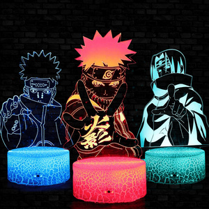 Custom Anime Vision illusion Decor 3d LED 7 16 Color Changing USB Charge Touch Table Lamp  Acrylic Night Light