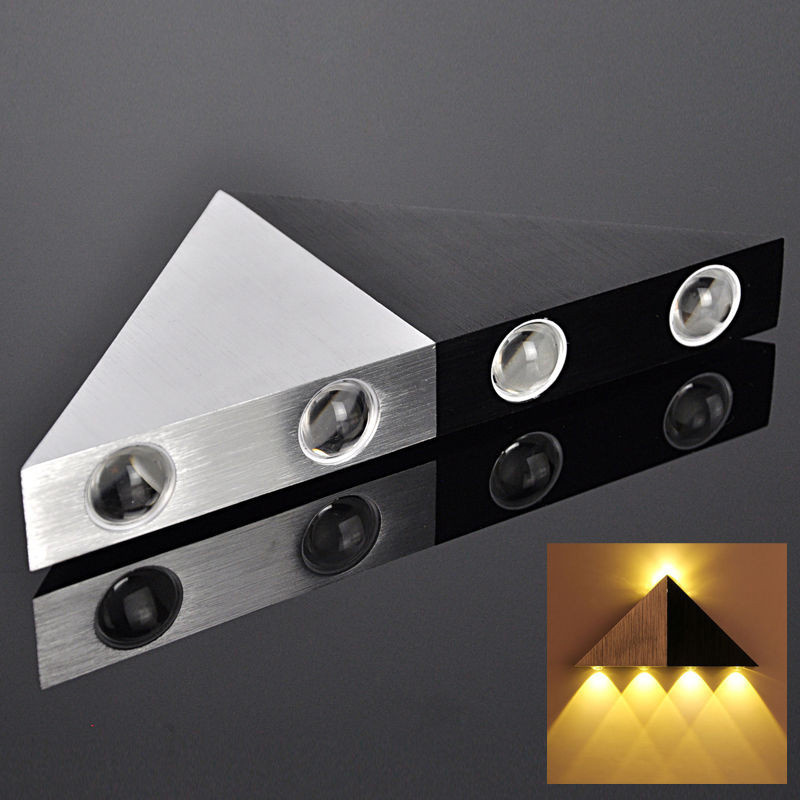 Modern Triangle 5w Led Wall Sconce Light Fixture Indoor Hallway Up Down Wall Lamp Spot Light Aluminum Decorative Lighting