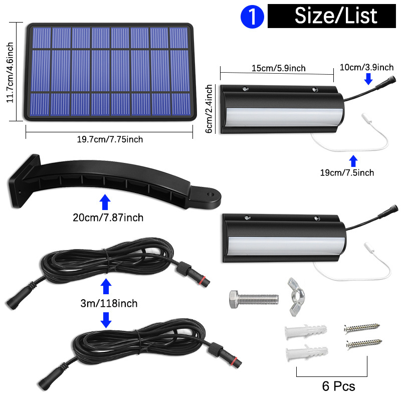 Solar Pendant Lights Outdoor Indoor Auto On Off Solar Lamp For Barn Room Balcony Chicken With Pull Switch And 3m Line