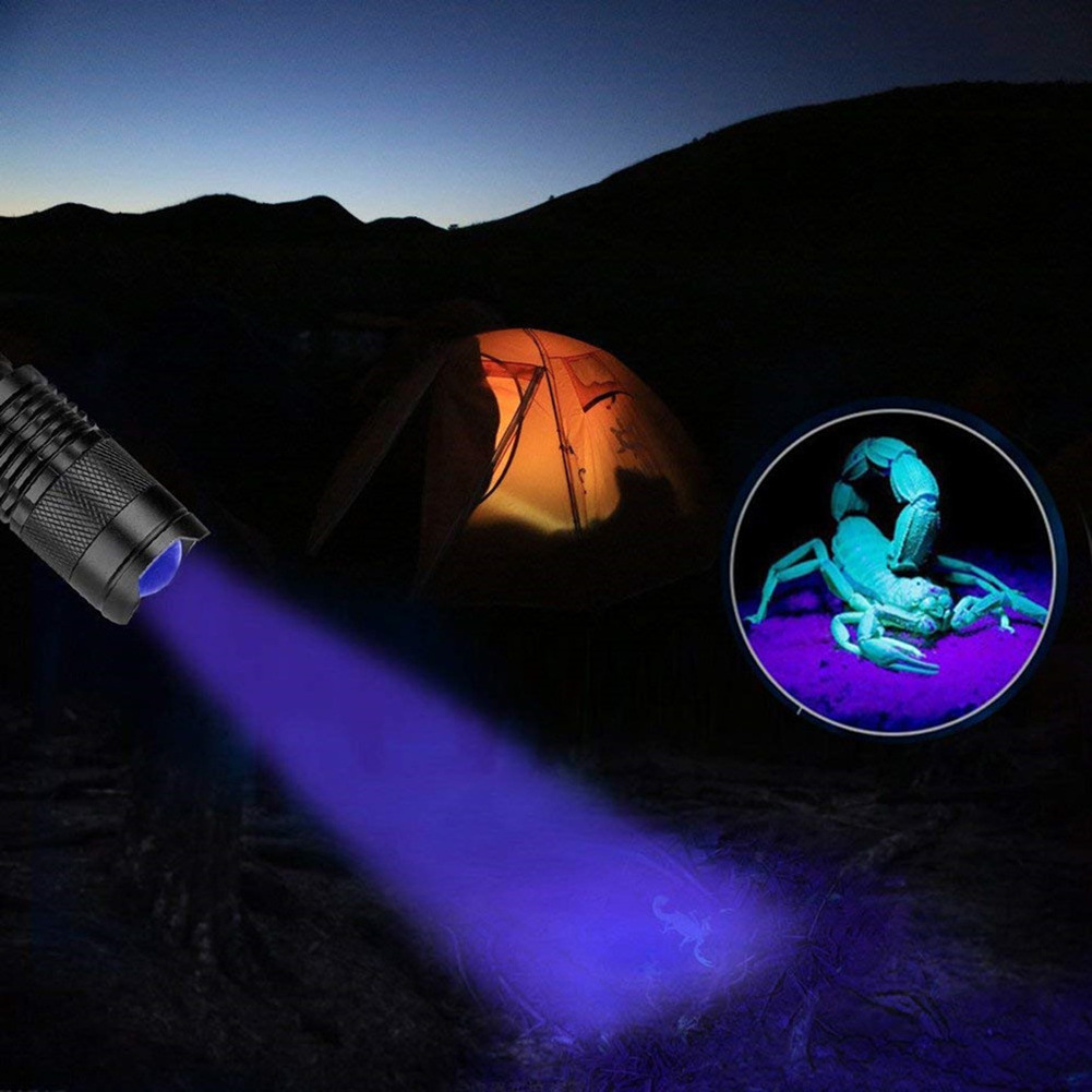 Mini Handheld Wood'S Lamp Blacklight Ultraviolet Torch Led Uv 365nm Black Light Flashlight For Dog Urine Pet Stains Detector