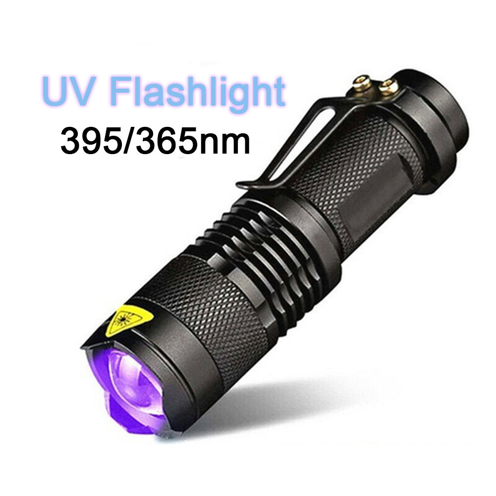 Mini Handheld Wood'S Lamp Blacklight Ultraviolet Torch Led Uv 365nm Black Light Flashlight For Dog Urine Pet Stains Detector