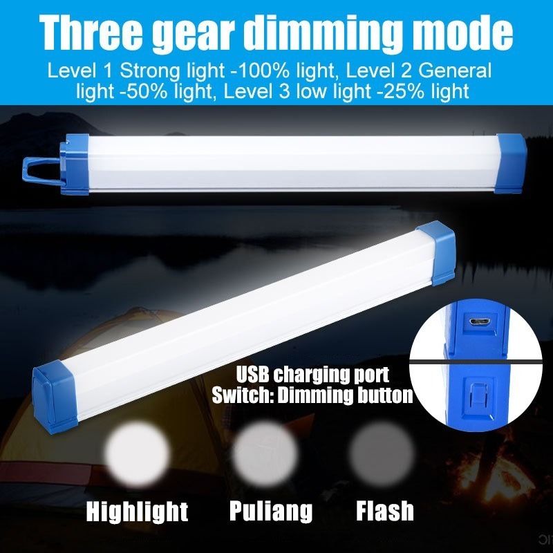 30w 60w 80w Led Emergency Lights Usb Rechargeable Outdoor Camping Night Light With Magnet Of Wardrobe Home Power Work Light