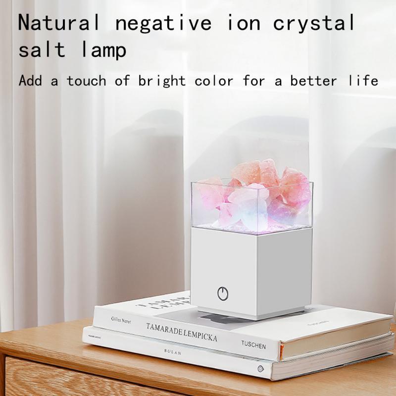 2 In 1 Led 3d Aurora Ceiling Bedroom Decor 7 Modes Natural Himalayan Crystal Salt Rock Galaxy Projector Star Night Light Lamp