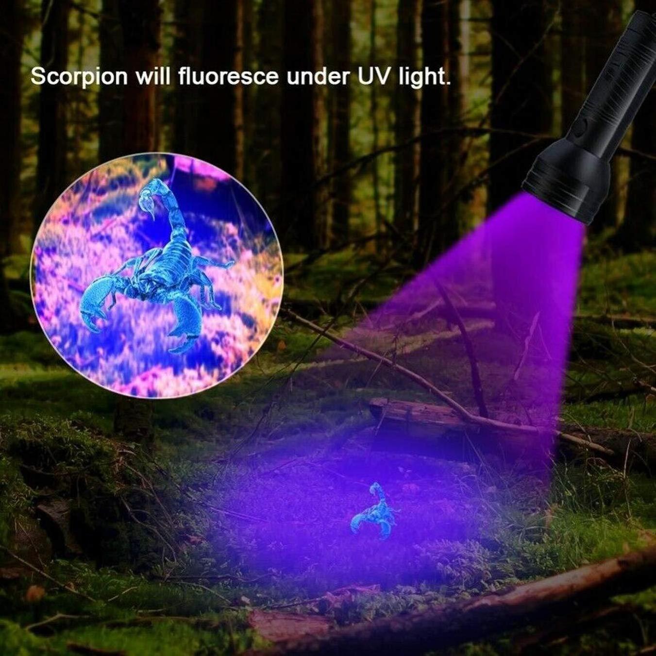 51 Led 395 Nm Ultraviolet Torch Blacklight Uv Flashlight Black Light For Pet Dog Cat Urine Bed Bug Detector