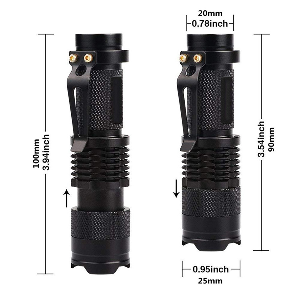 Zoom Function Mini Uv Black Light Pet Urine Stains Detector Scorpion 14500 Battery Flashlight Ultra Violet Light