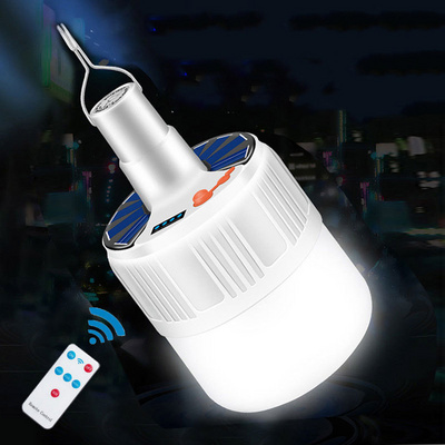 Portable Outdoor Tente Home Lantern Usb Rechargeable Solar Charging Led Emergency Lamp Bulb Bbq Camping Lights