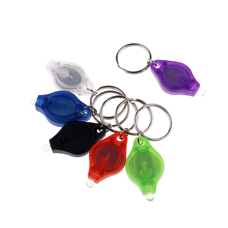 Ultra Bright Mini Keychain Mini Led Flashlight Key Ring Torch Light Lamp For Purse Bag Car Key Dog Collar Light