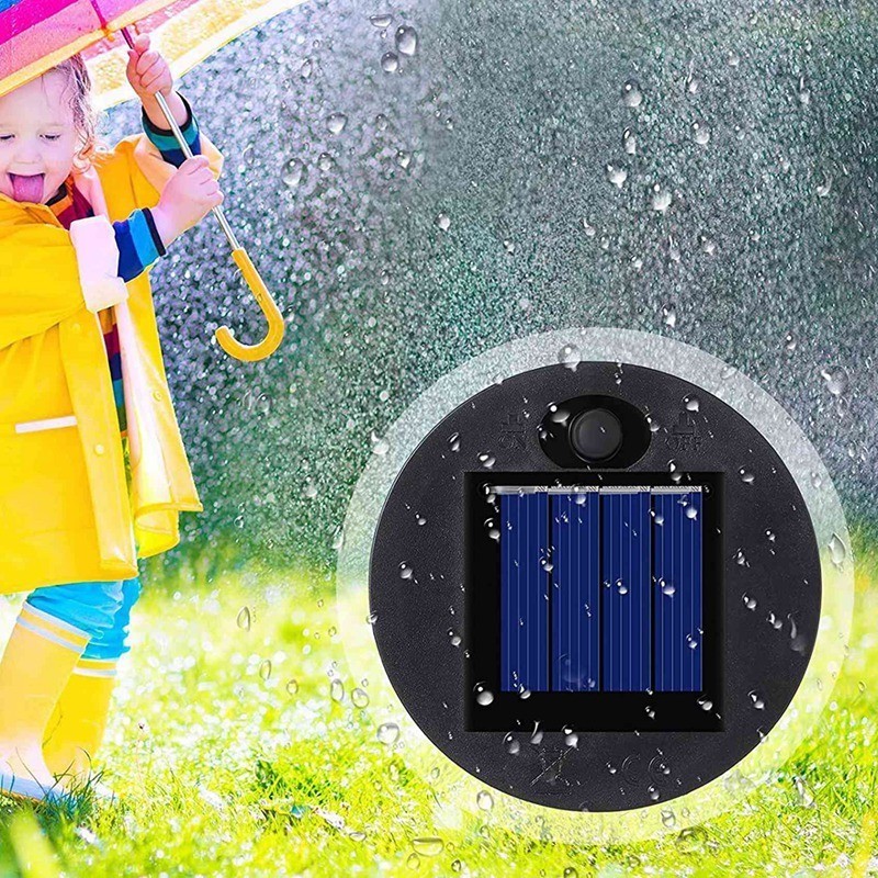 Waterproof Garden Decor Replacement Top Kit 7 Lumens Warm White Led Solar Panel Lid Light Parts For Outdoor Diy Hanging Lanterns