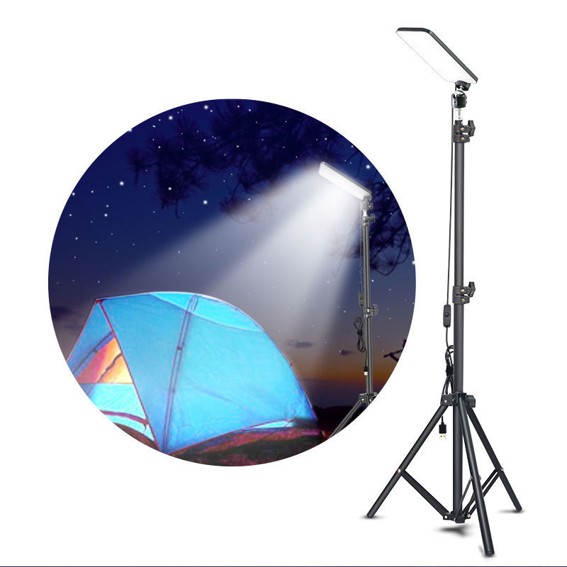 Outdoor 5v 1680 Lumen Portable Led Barbecue Lamp Stand Camping Working Floodlight Lights With Tripod For Hiking Tent Bbq