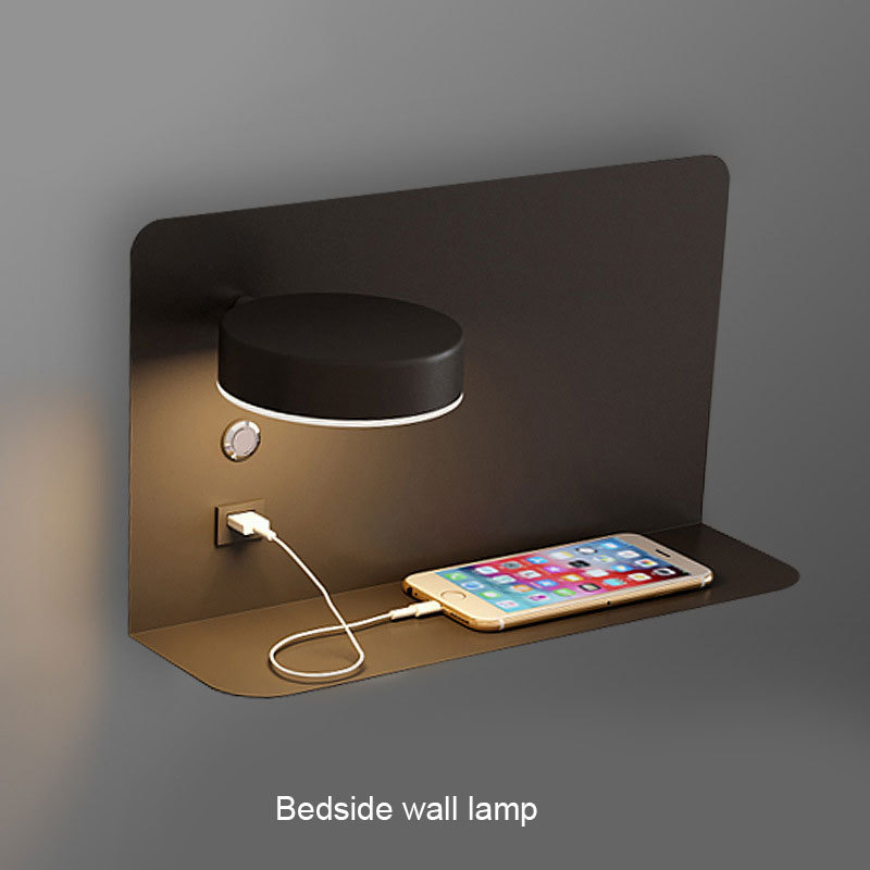 Plug In Wall Sconces Touch Switch Dimmable Bedside Wall Lights With Led Reading Wall Lamp With Usb Charging Port Black Finish