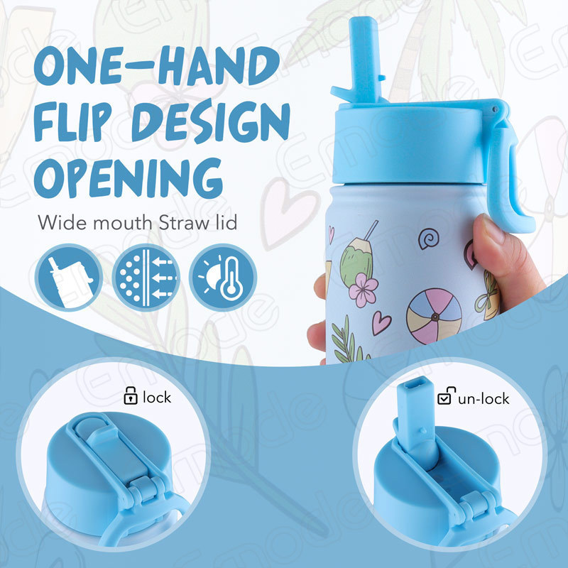 Kids Water Sippy Cup Creative Cartoon Baby Feeding Cups with Straws Leakproof Water Bottles Outdoor Portable Children's Cup