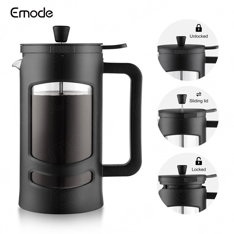 Wholesale 304 stainless steel filter plastic french press coffee maker