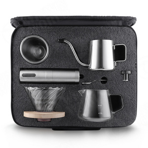 coffee travel brewing server grinder coffee dripper set pour over drip coffee maker gift set