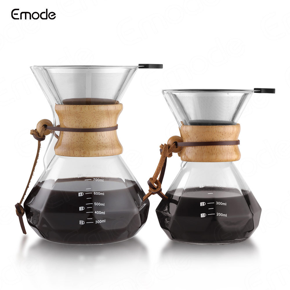 Borosilicate Glass Coffee Pot 800ML Pour Over Brew Coffee Maker coffee kit