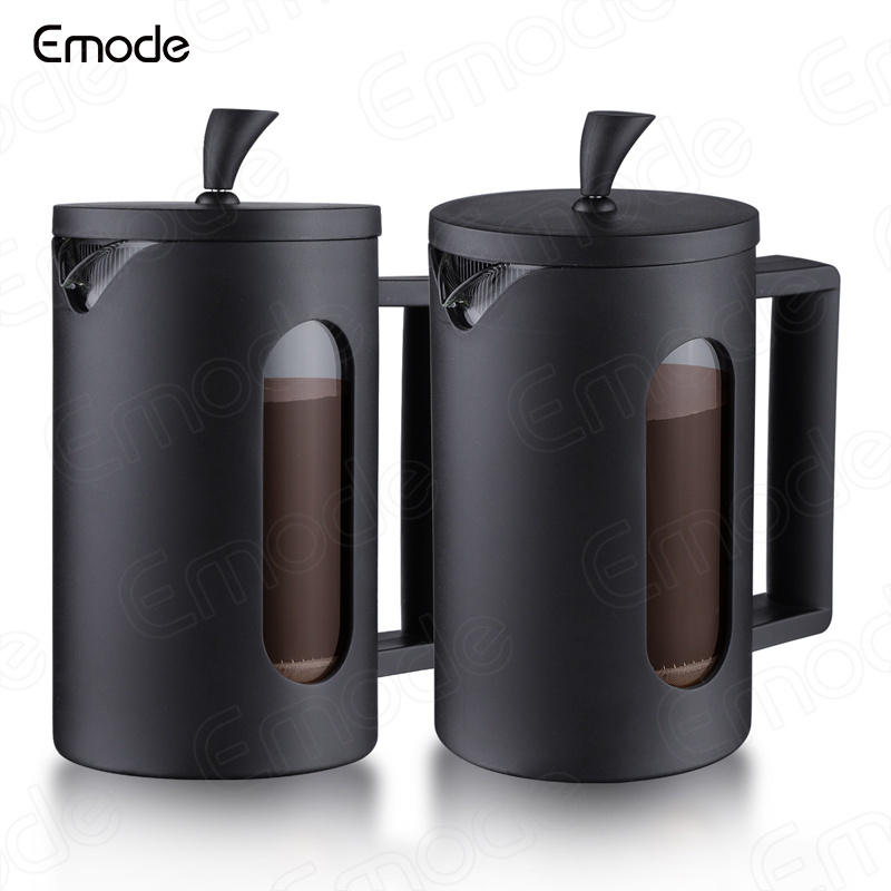 Emode coffee maker with a stainless steel filter French press system coffee machine black coffee plunger tea maker