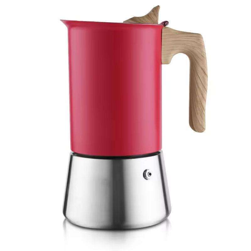 Wholesale Modern Italian stainless steel 1 Cup 2 Cups to 12 Cups Moka Pot Coffee Maker Stovetop Moka Pot